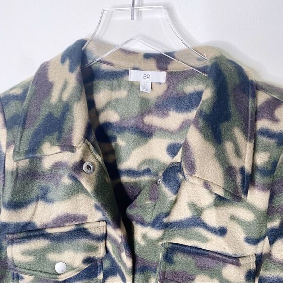 BP Green Camo Fleece Jacket Oversized Medium - Picture 5 of 9